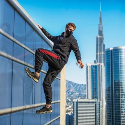 Ikon Going Up Rooftop Parkour Games