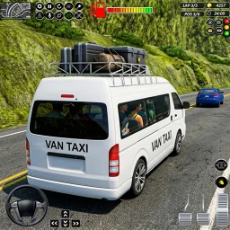 City Van Driving Sim Bus Game simgesi
